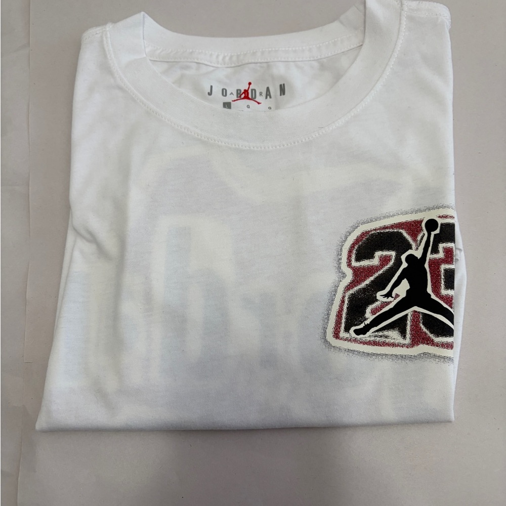 Jordan White and Black Boy Tee